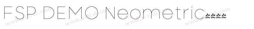 FSP DEMO Neometric字体转换 FSP DEMO Neometric字体转换
